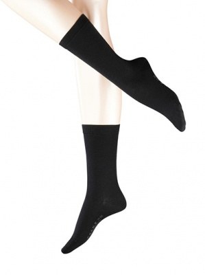 Женские носки Falke Soft Merino черные  купить с доставкой и примеркой