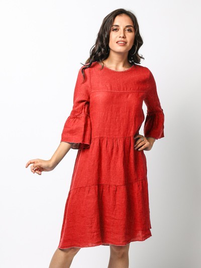 Платье La Fabbrica Del Lino 909 186 - красный 