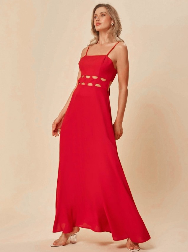 Длинное красное платье RdoSol 6505800 