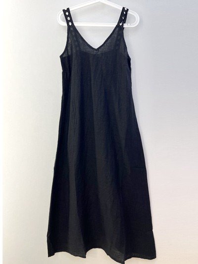 Платье-сарафан La Fabbrica Del Lino 916 08 - черный 