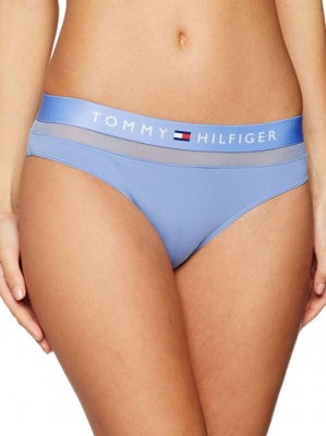 Хлопковые трусики бикини Tommy Hilfiger - 483 - голубые  купить с доставкой и примеркой