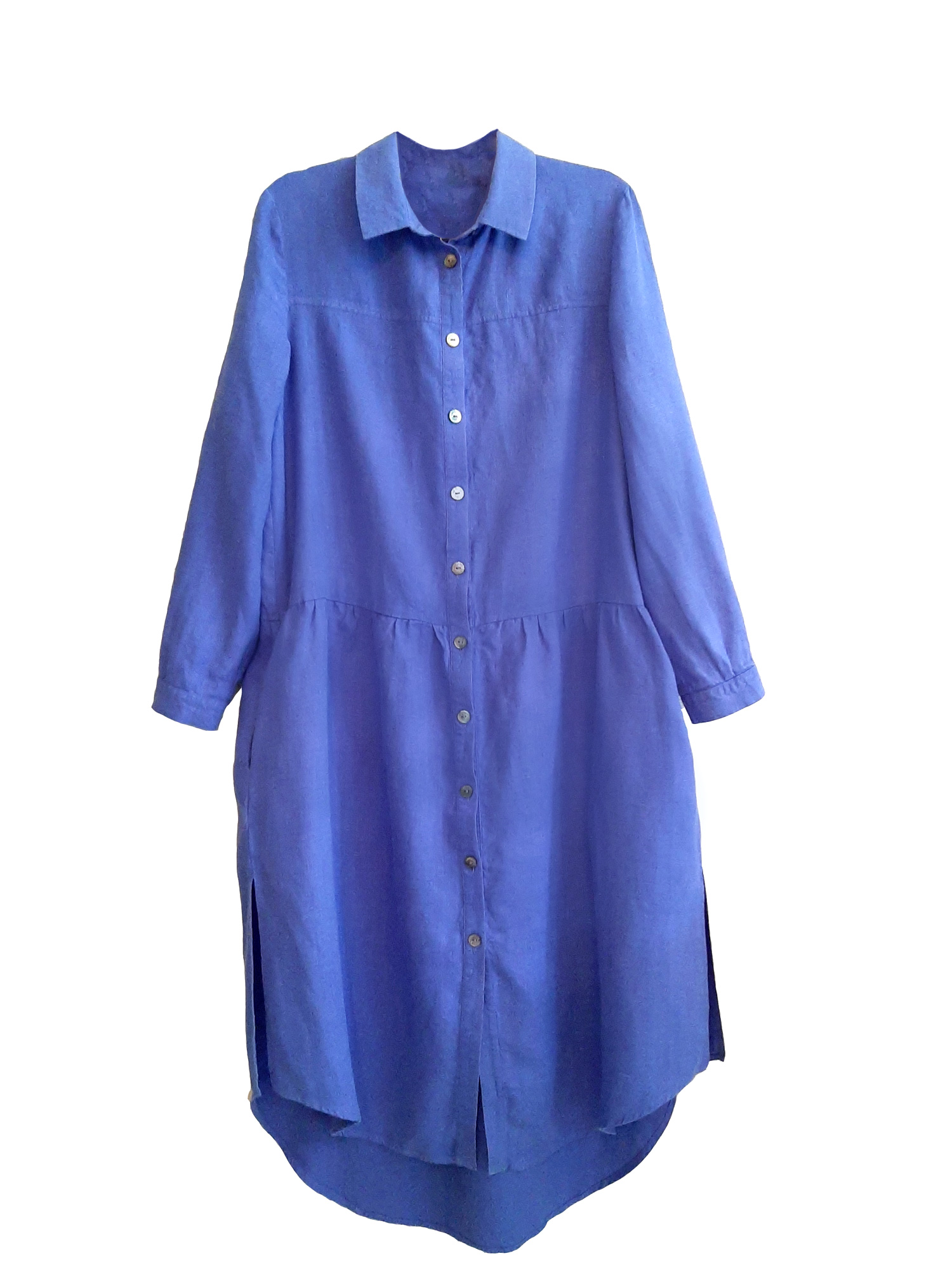 Льняное платье-рубашка Lungoparma Enzy - persian blue 9 150 руб - купить в шоуруме, магазине, доставка с примеркой по России, Москве