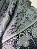 Итальянский платок Королевские пейсли 140х140 - 100% шерсть, темно-синий