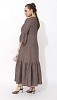 Длинное льняное платье Gaeta Enzy - мускатный орех