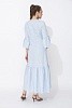 Длинное льняное платье Gaeta Enzy - небеса