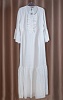 Длинное льняное платье Gaeta Enzy - белое