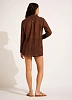 Рубашка Seafolly Crinkle 55428 - шоколад