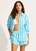 Рубашка Seafolly в бирюзовую полоску