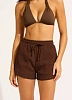 Шорты Seafolly Crinkle 55429-SH - шоколад