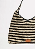 Плетеная сумка Seafolly из рафии полосатая 72132